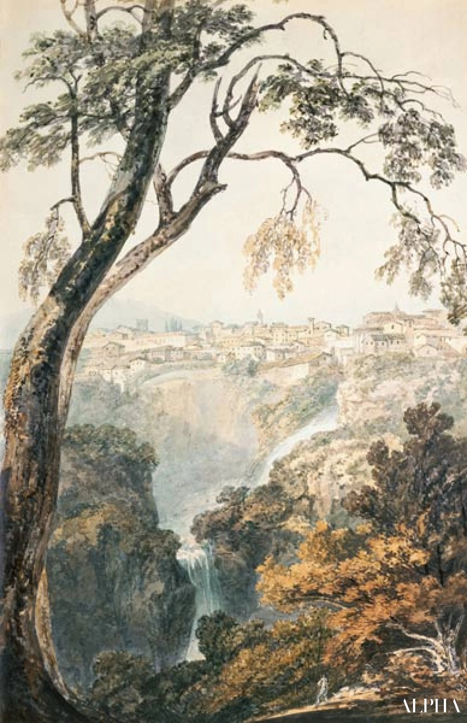 Chutes de l'Anio - William Turner - Reproducties van schilderijen en hoogwaardige schilderijen