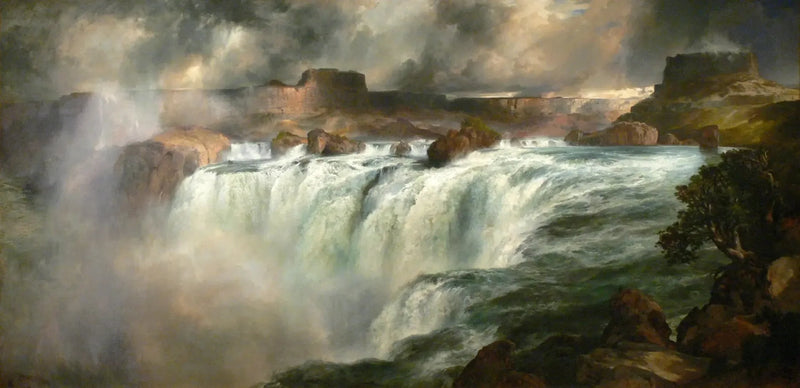 Vallei van de Shoshone-rivier - Thomas Moran

Source:
Chutes de Shoshone sur la rivière Snake - Thomas Moran