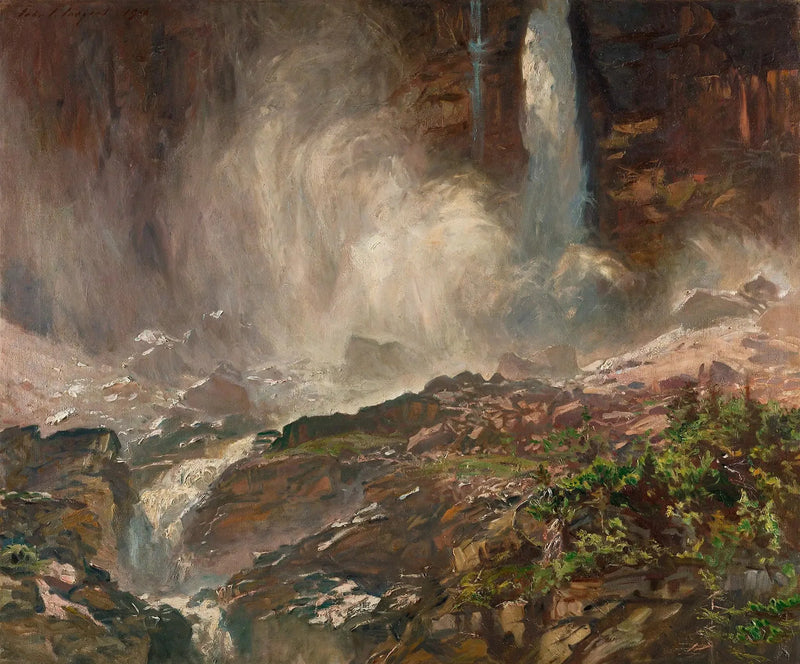 Yoho Watervallen - John Singer Sargent