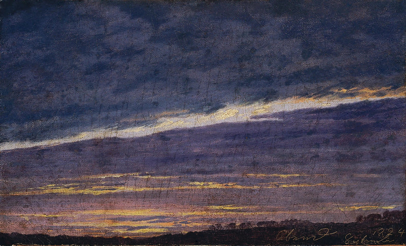 Bewolkte avondlucht - Caspar David Friedrich