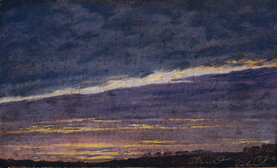 Bewolkte avondlucht - Caspar David Friedrich