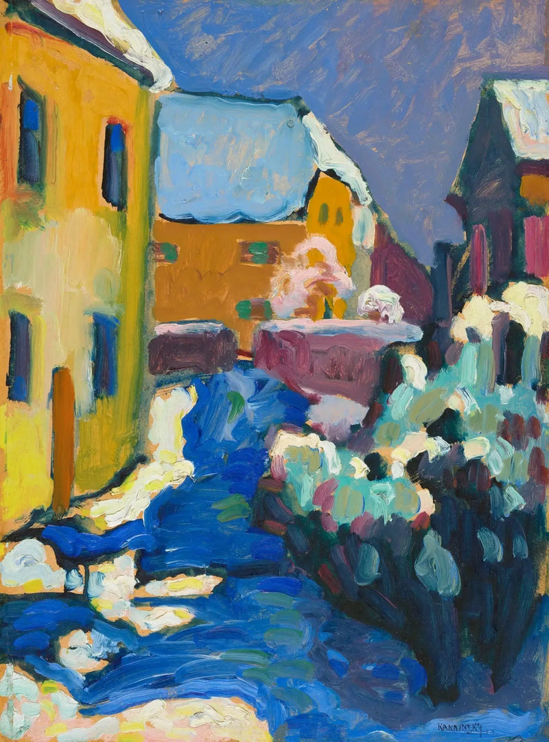 Begraafplaats en pastorie van Kochel - Vassily Kandinsky