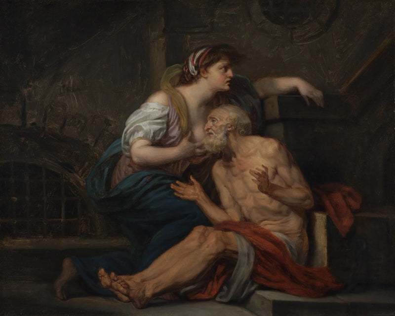 Cimon en Pero: « Het Romeinse liefdadigheid » - Jean-Baptiste Greuze