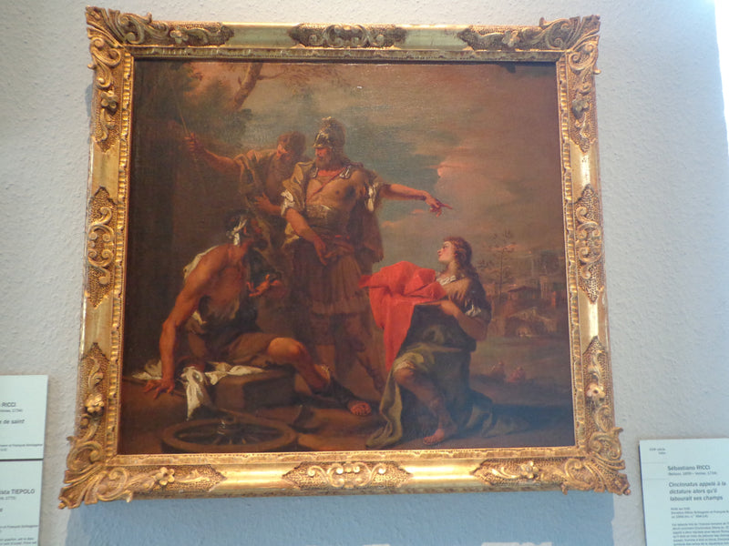 Cincinnatus geroepen uit het veld - Sebastiano Ricci
