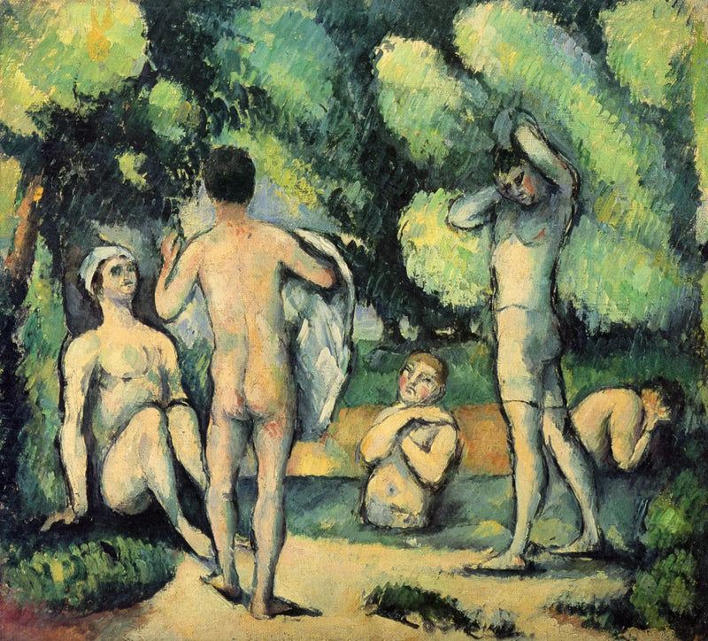 Vijf baders - Paul Cézanne