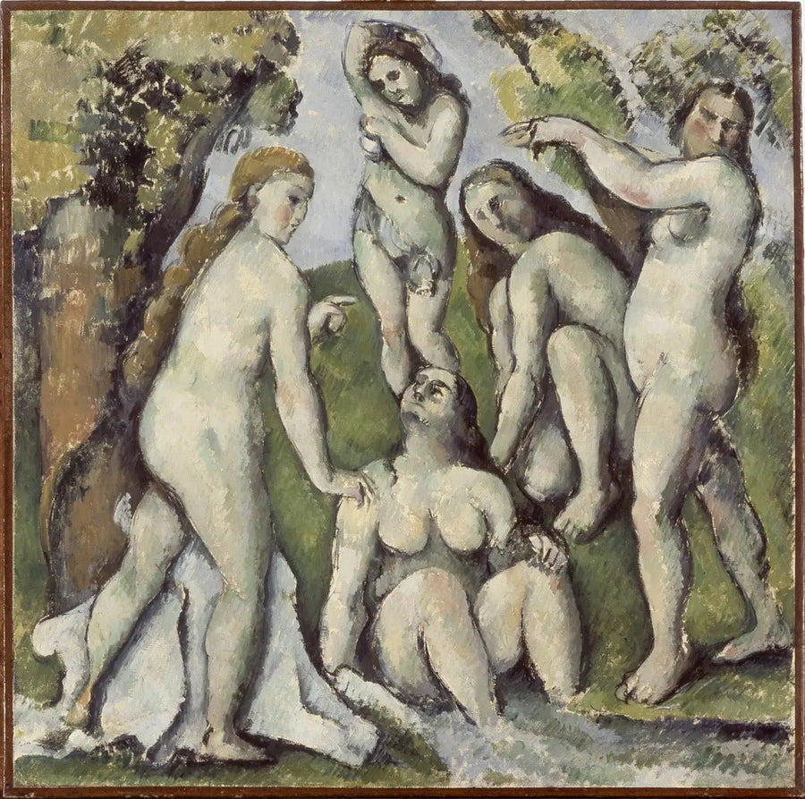 Vijf badsters - Paul Cézanne
