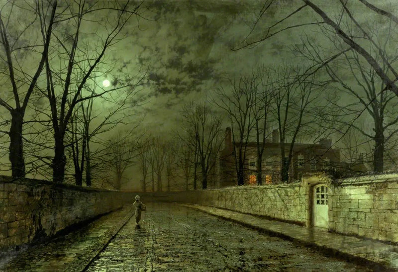 Glinsterende zilveren maanlicht - John Atkinson Grimshaw

Source:
Clair de lune argenté - John Atkinson Grimshaw