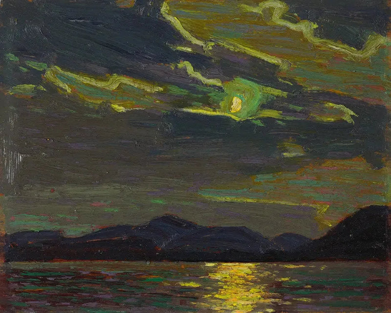Maanlicht op een warme zomernacht - Tom Thomson

Source:
Clair de lune par une chaude soirée d'été - Tom Thomson