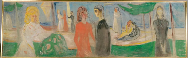 Maanlicht op het strand - Edvard Munch