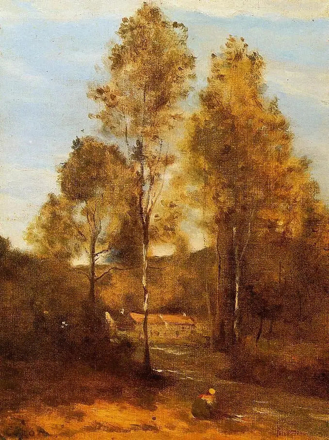 Clairière du Bois Pierre, près des Évaux près de Château-Thierry - Jean-Baptiste Camille Corot