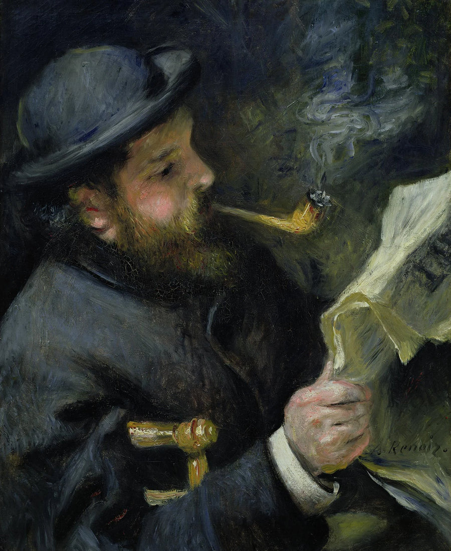 Portret van Claude Monet - Pierre-Auguste Renoir
