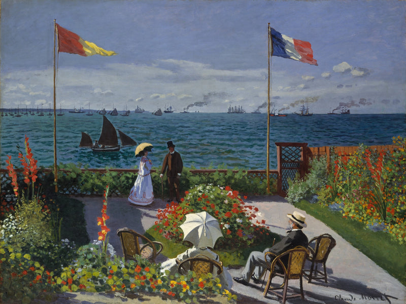 Terras in Sainte-Adresse W95 - Claude Monet