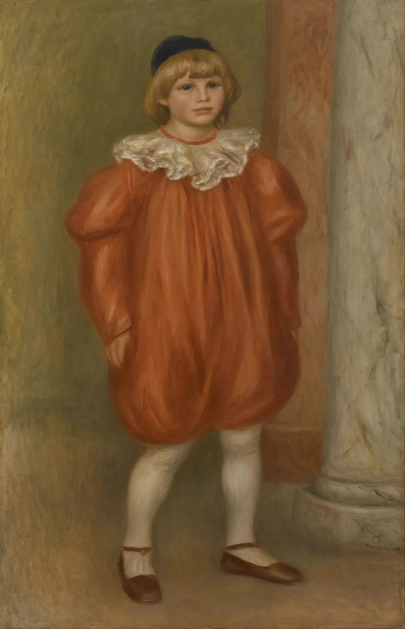 Claude Renoir als clown - Pierre-Auguste Renoir