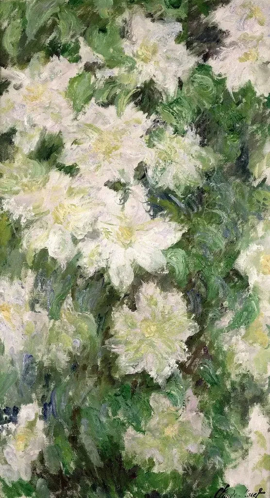 Witte clematissen - Claude Monet