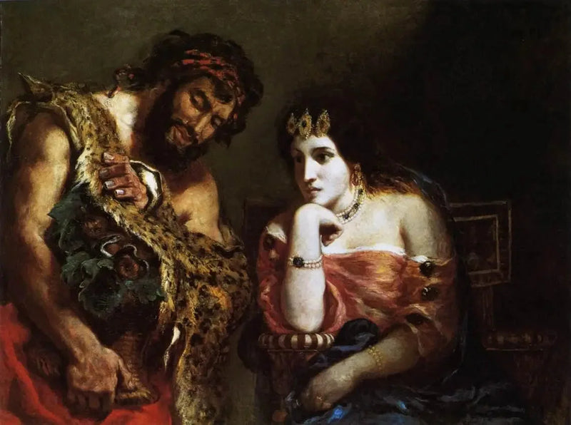 Cleopatra en de boer - Eugène Delacroix