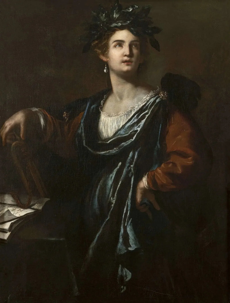 Clio, muze van de geschiedenis - Artemisia Gentileschi