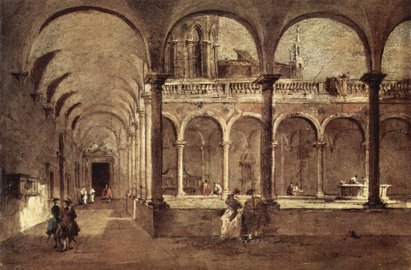 Klooster in Venetië - Francesco Guardi