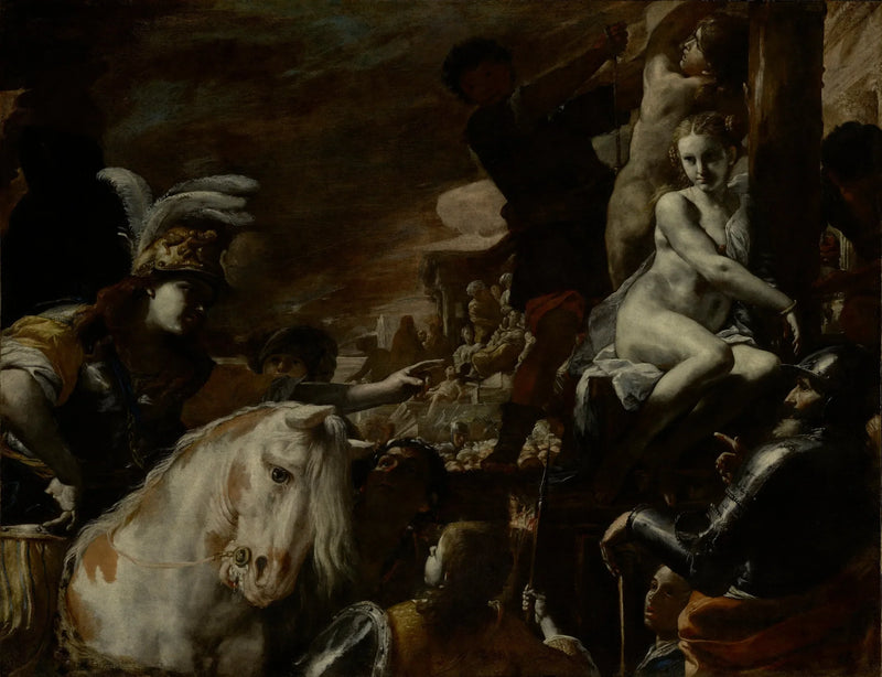 Clorinda redt Sofronia en Olindo - Mattia Preti