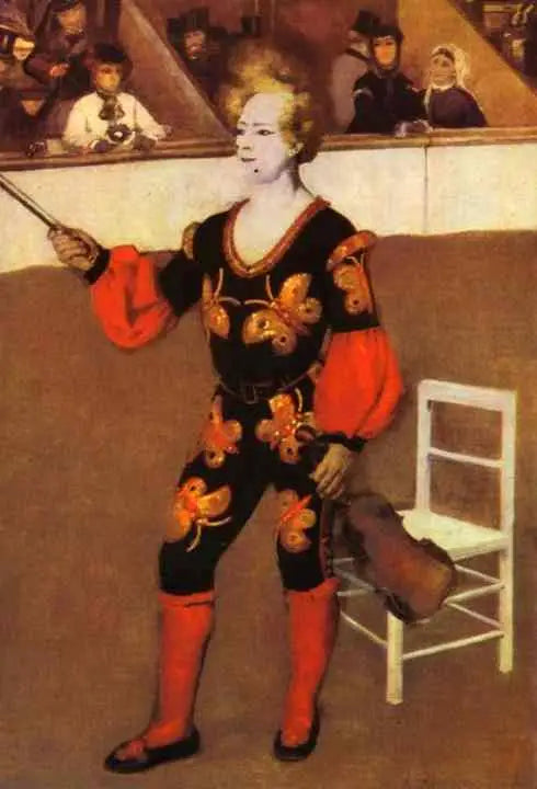 Clown in de circus - Pierre-Auguste Renoir
