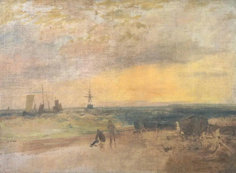 Kustlandschap met Vissers en Botens - J. M. W. Turner
