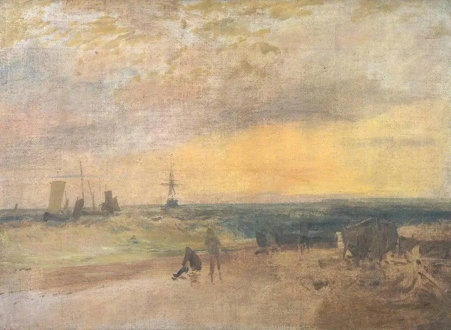 Kustlandschap met Vissers en Botens - J. M. W. Turner