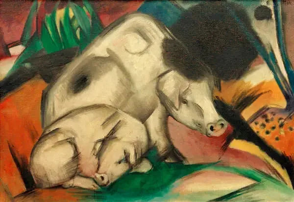 Varkens - Franz Marc