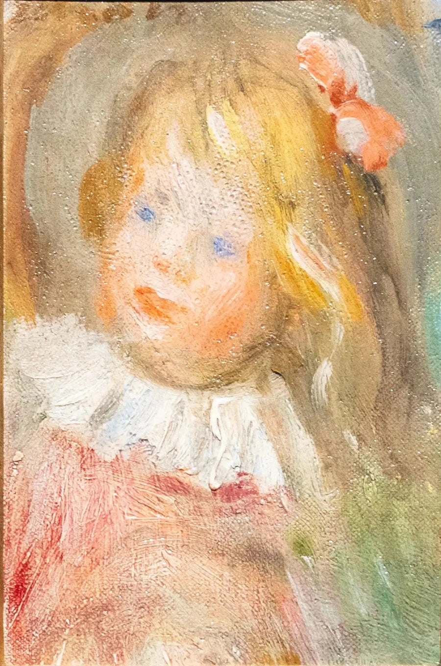 Coco in een rode kostuum - Pierre-Auguste Renoir