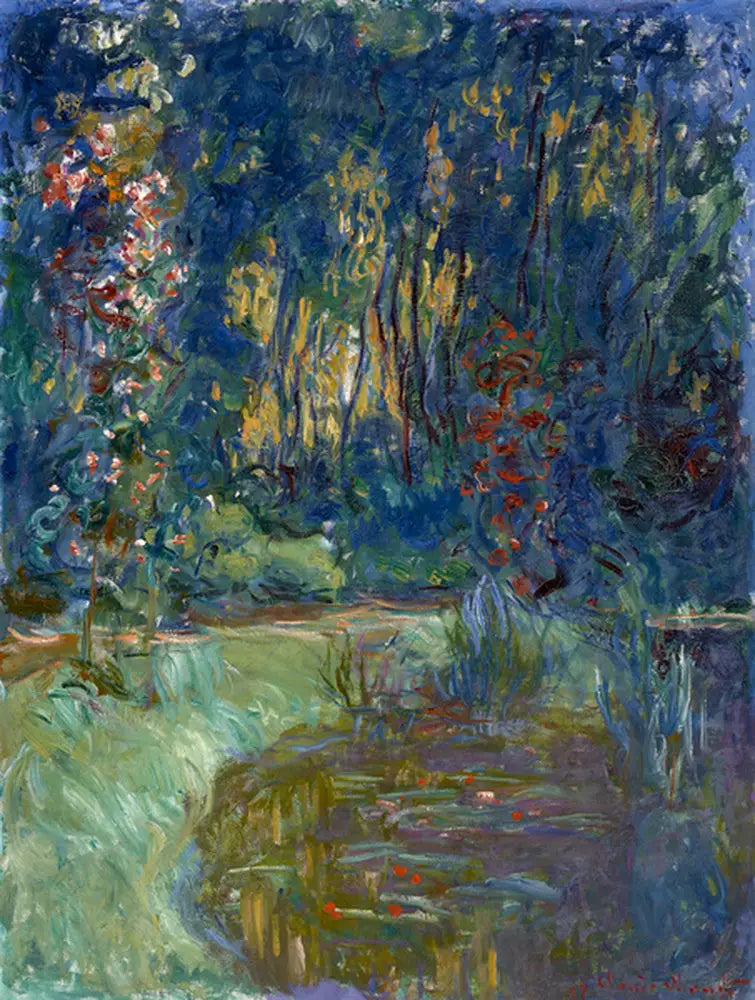 Hoek van de vijver in Giverny - Claude Monet