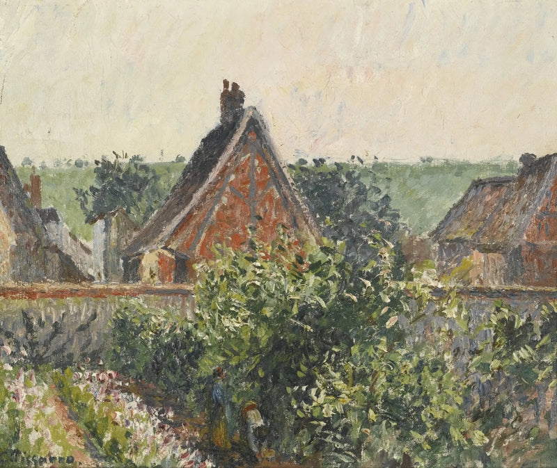 Hoek van de tuin in Eragny. - Camille Pissarro