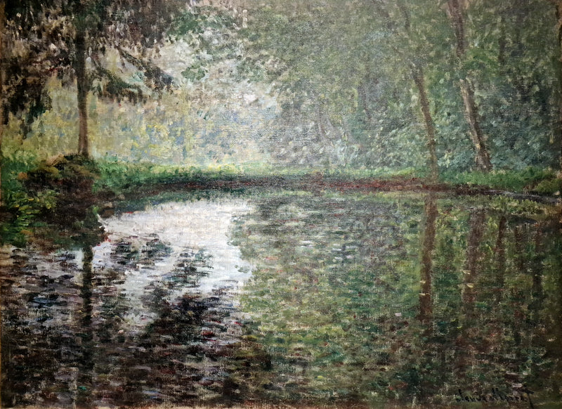 Hoek van de vijver in Montgeron W419 - Claude Monet
