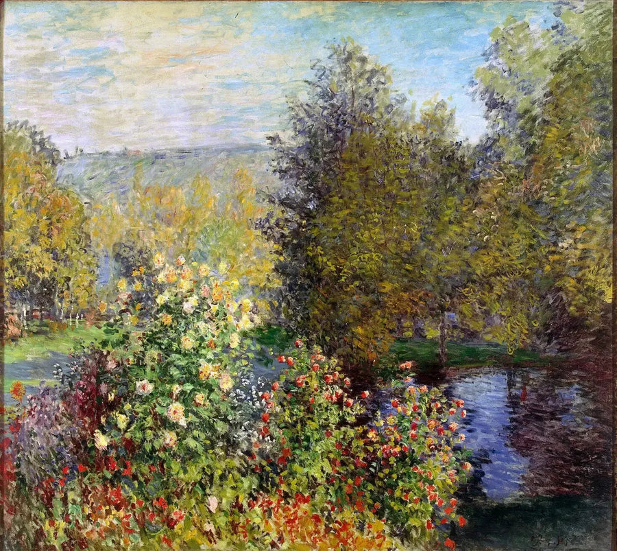 Tuinhoek in Montgeron W418 - Claude Monet