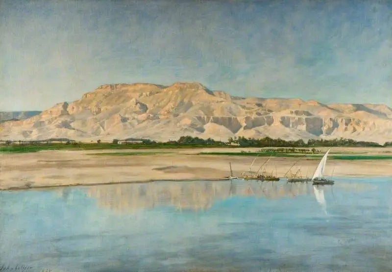 Thebaanse heuvels van Luxor - John Collier