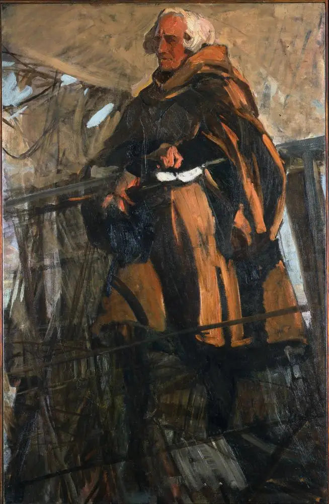 Colomb die Palos verlaat (profiel naar links) - Joaquín Sorolla