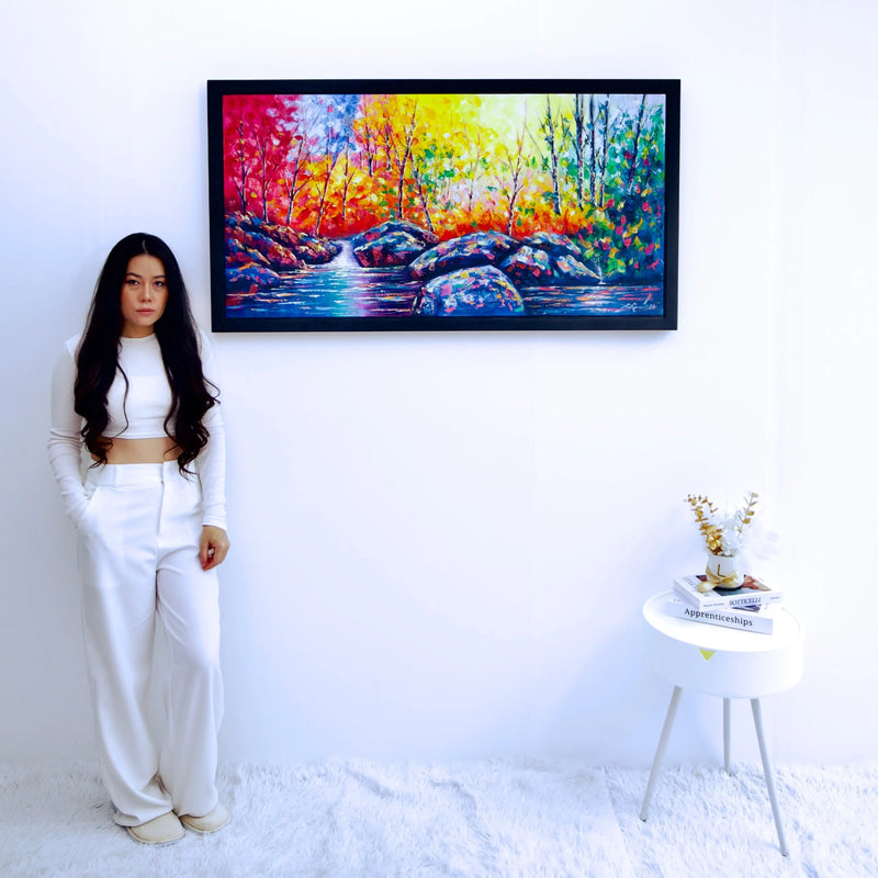 Gekleurd bos | 120x60cm