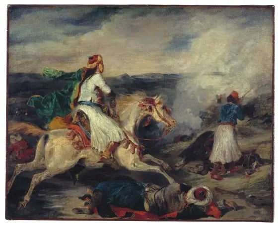 Gevecht van de Giaour en de pasha - Eugène Delacroix