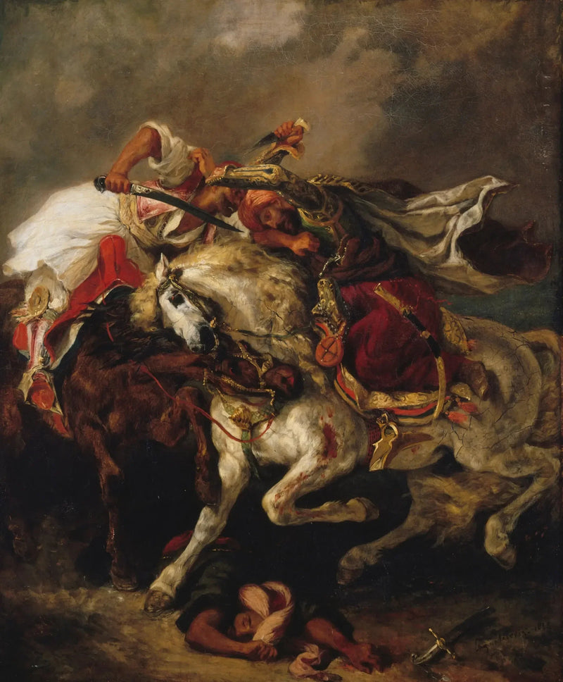 Gevecht van de Giaour en de Pasha - Eugène Delacroix