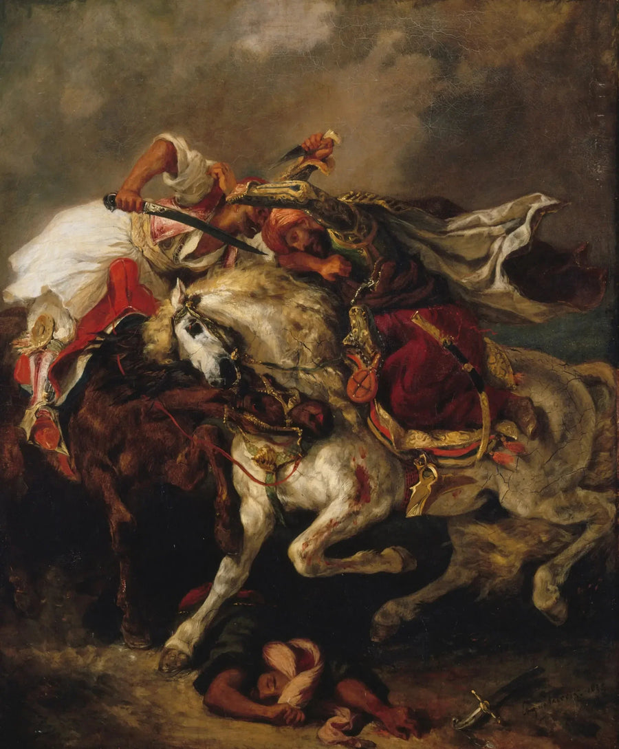 Gevecht van de Giaour en de Pasha - Eugène Delacroix