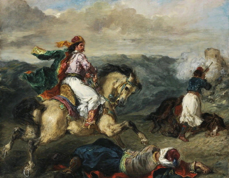 Gevecht tussen Grieken en Turken - Eugène Delacroix