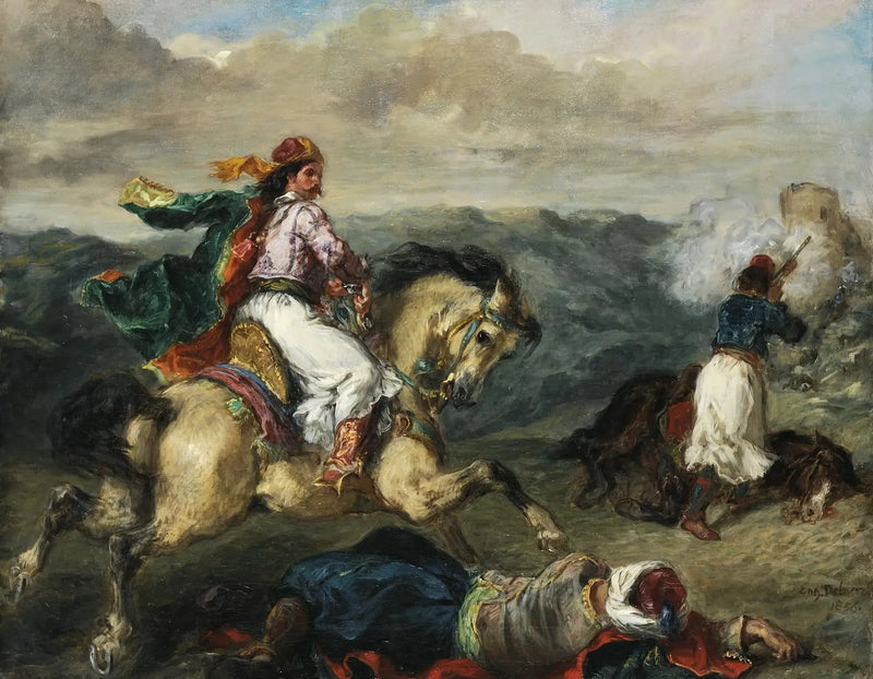 Gevecht tussen Grieken en Turken - Eugène Delacroix