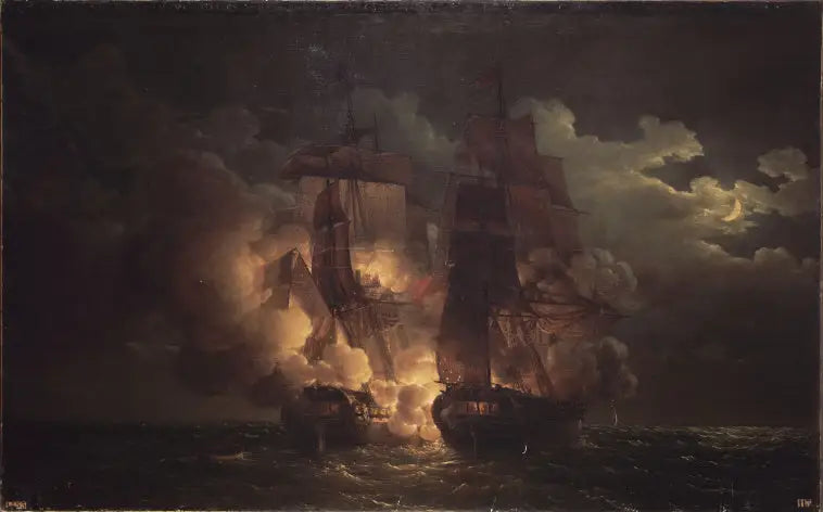 Zeestrijd in zicht van de Loz-eilanden, 7 februari 1813 - Louis-Philippe Crépin

Source:
Combat naval en vue des Îles de Loz, 7 février 1813 - Louis-Philippe Crépin