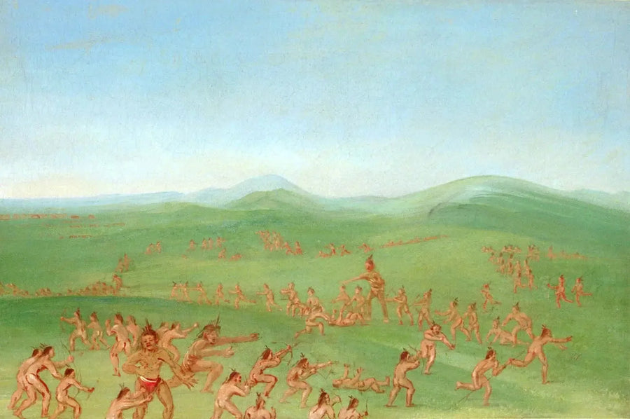 Gesimuleerde gevecht, Mandan Boys - George Catlin

Source:
Combat simulé, Mandan Boys - George Catlin