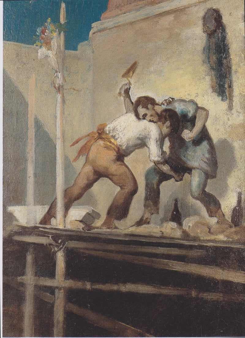 Vecht tegen de metselaars - Honoré Daumier