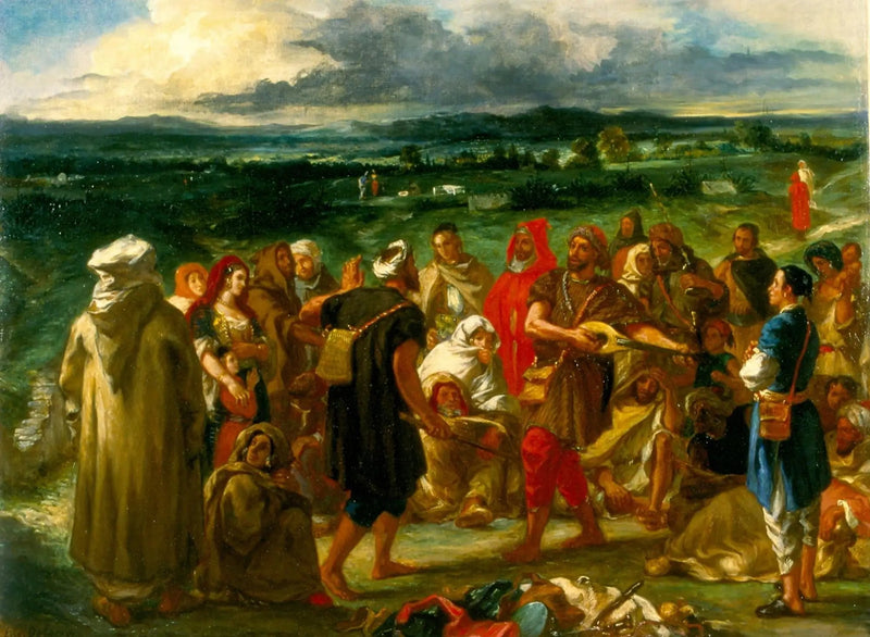 Arabische komedianten of narre - Eugène Delacroix