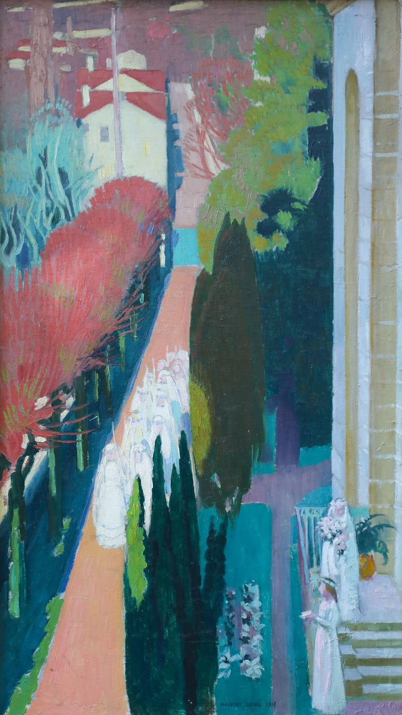 Communicaties op het terras van het Priorij - Maurice Denis