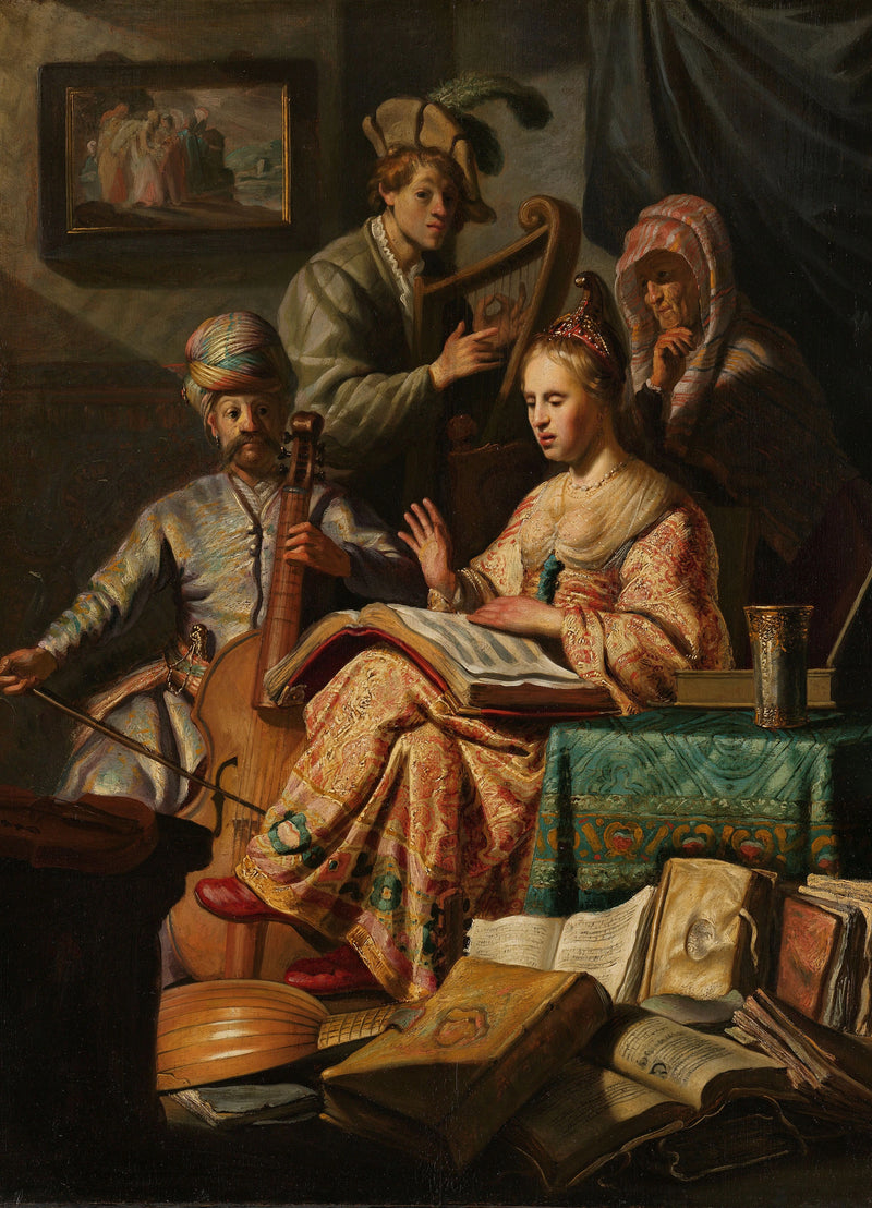 Muzikale compagnie - Rembrandt