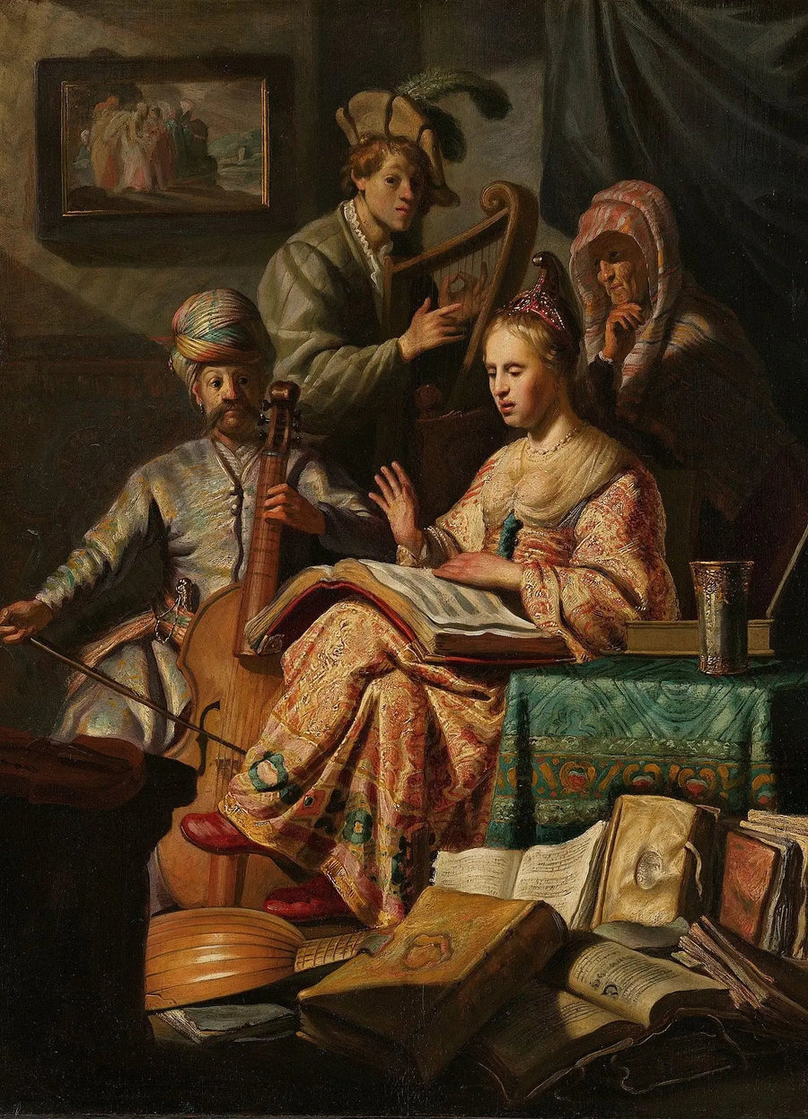 Muzikale compagnie - Rembrandt