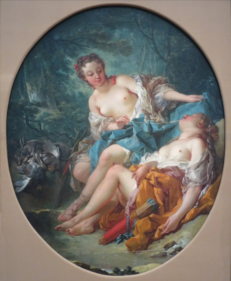 Metgezellen van Diane - François Boucher