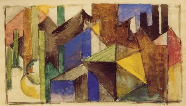 Abstracte compositie - Franz Marc