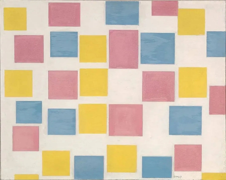 Compositie met kleurvelden - Piet Mondrian