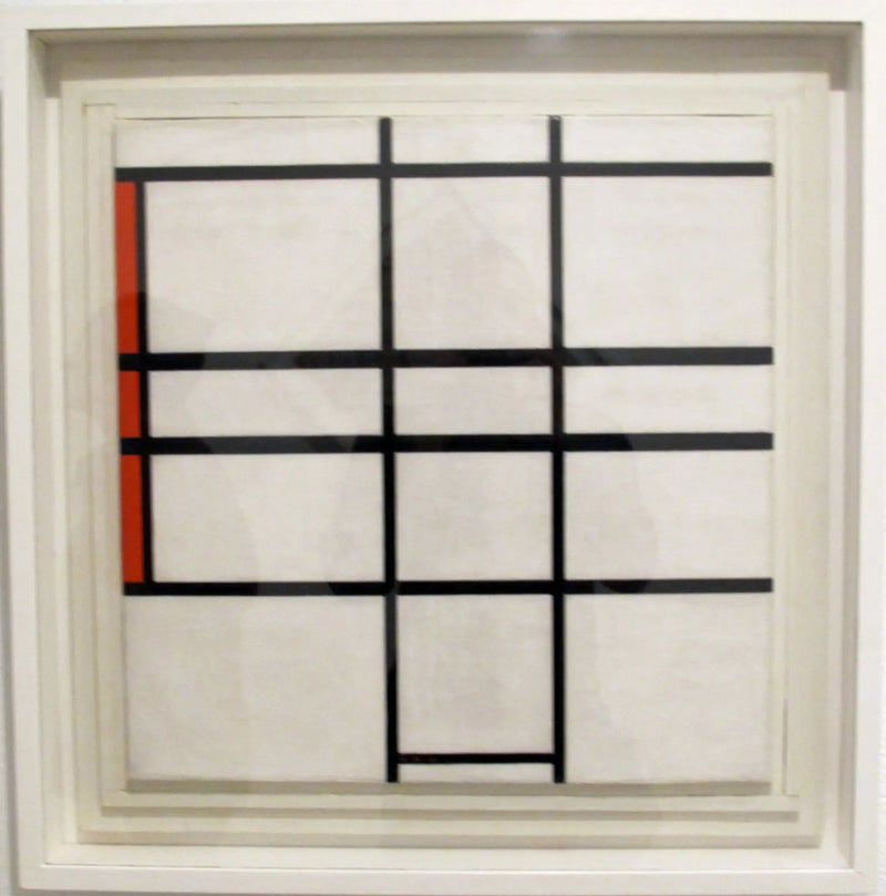 Compositie met wit en rood - Piet Mondrian